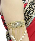 Adorable gold and pearl bajubandh(armlet)