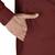 red cotton silk kurta with  cuff and fancy buttons