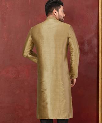 rust mulbury  kurta with pattern work&hand work 2