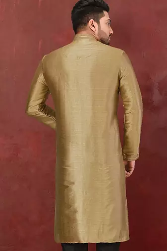 rust mulbury  kurta with pattern work&hand work