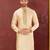 Light yellow mulbury  kurta with pattern work&hand work