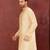 Light yellow mulbury  kurta with pattern work&hand work