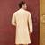 Light yellow mulbury  kurta with pattern work&hand work