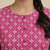 Pink printed cotton kurti
