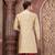 Brown mulbury  kurta with pattern work&hand work