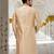 Fawn dupion art silk  kurta with pattern work&hand work