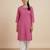 Pink printed cotton kurti