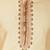 fawn cotton silk   kurta with  hand work on collor button neck and mohri