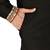 black cotton silk   kurta with  hand work on collor button neck and mohri