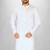 White cotton silk kurta withfancy buttons