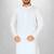 White cotton silk kurta withfancy buttons