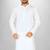 White cotton silk kurta withfancy buttons