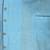 Sky blue slub cotton  kurta with asymmetrical side open patttern