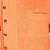Orange slub cotton  kurta with asymmetrical side open patttern
