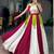 Rayon Contrast Panel Lehenga Set with Koti