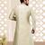 sea green cb dupion art silk  kurta with asymmetrical side open patttern