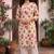 Cream printed cotton kurti