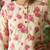 Cream printed cotton kurti