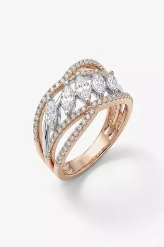 925 sterling silver cubic zirconia marquise cut cz crossover ring