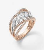 925 sterling silver cubic zirconia marquise cut cz crossover ring
