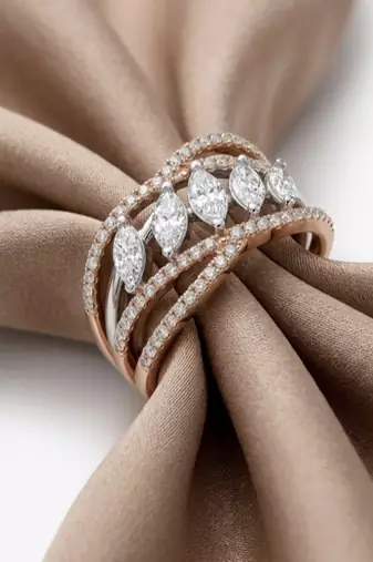 925 sterling silver cubic zirconia marquise cut cz crossover ring