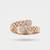 925 sterling silver cubic zirconia chain link cz ring