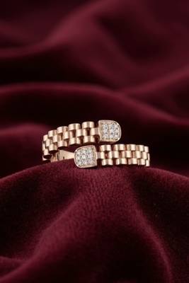 925 sterling silver cubic zirconia chain link cz ring 3