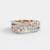925 sterling silver cubic zirconia floral cluster cz crossover ring with pavé bands