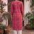 Pink printed cotton kurti
