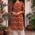 Red printed cotton kurti