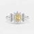 925 sterling silver cubic zirconia yellow stone cz floral halo ring