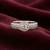 925 sterling silver cubic zirconia pear shape cz halo ring with triple pavé band