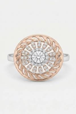 925 sterling silver cubic zirconia round floral cz halo statement ring 1