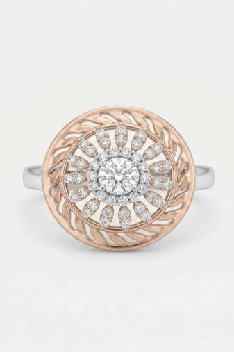925 sterling silver cubic zirconia round floral cz halo statement ring