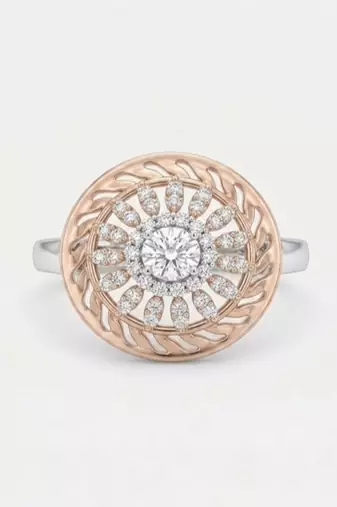 925 sterling silver cubic zirconia round floral cz halo statement ring