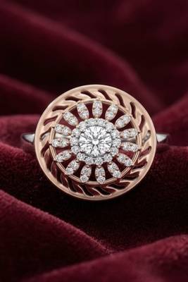 925 sterling silver cubic zirconia round floral cz halo statement ring 3