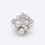 925 sterling silver cubic zirconia vintage style pearl blossom ring