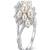 925 sterling silver cubic zirconia vintage style pearl blossom ring
