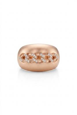 925 sterling silver cubic zirconia chain link pavé cz wide band ring 1