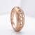 925 sterling silver cubic zirconia chain link pavé cz wide band ring