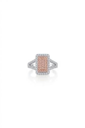 925 sterling silver cubic zirconia square cz cluster halo ring with split pavé band
