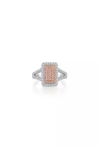 925 sterling silver cubic zirconia square cz cluster halo ring with split pavé band