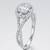 925 sterling silver cubic zirconia baguette cz square halo ring with criss-cross pavé band