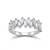 925 sterling silver cubic zirconia baguette cz half eternity ring