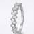 925 sterling silver cubic zirconia baguette cz half eternity ring