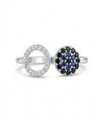 925 sterling silver cubic zirconia cushion cut cz triple halo ring with pavé band