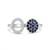 925 sterling silver cubic zirconia cushion cut cz triple halo ring with pavé band