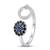 925 sterling silver cubic zirconia cushion cut cz triple halo ring with pavé band