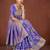 Lavender Banarasi Satin Silk Saree with Rich Gold Zari Paisley Weaving and Traditional Pallu