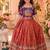 Kids girls festive wear position embroidered work lehenga choli set